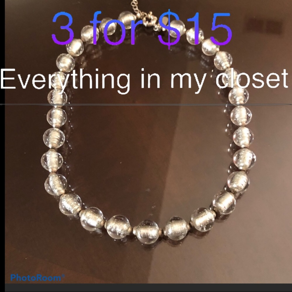 3 For$15 Dabby Reid Clear Necklace